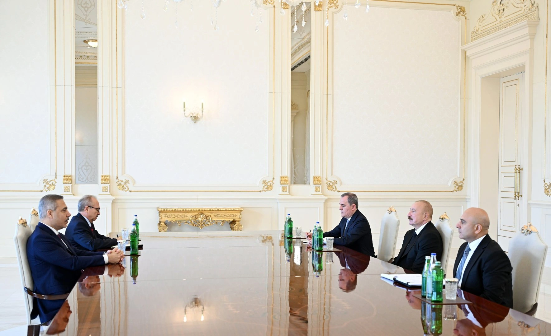 President Ilham Aliyev receives Turkish Foreign Minister (PHOTO)