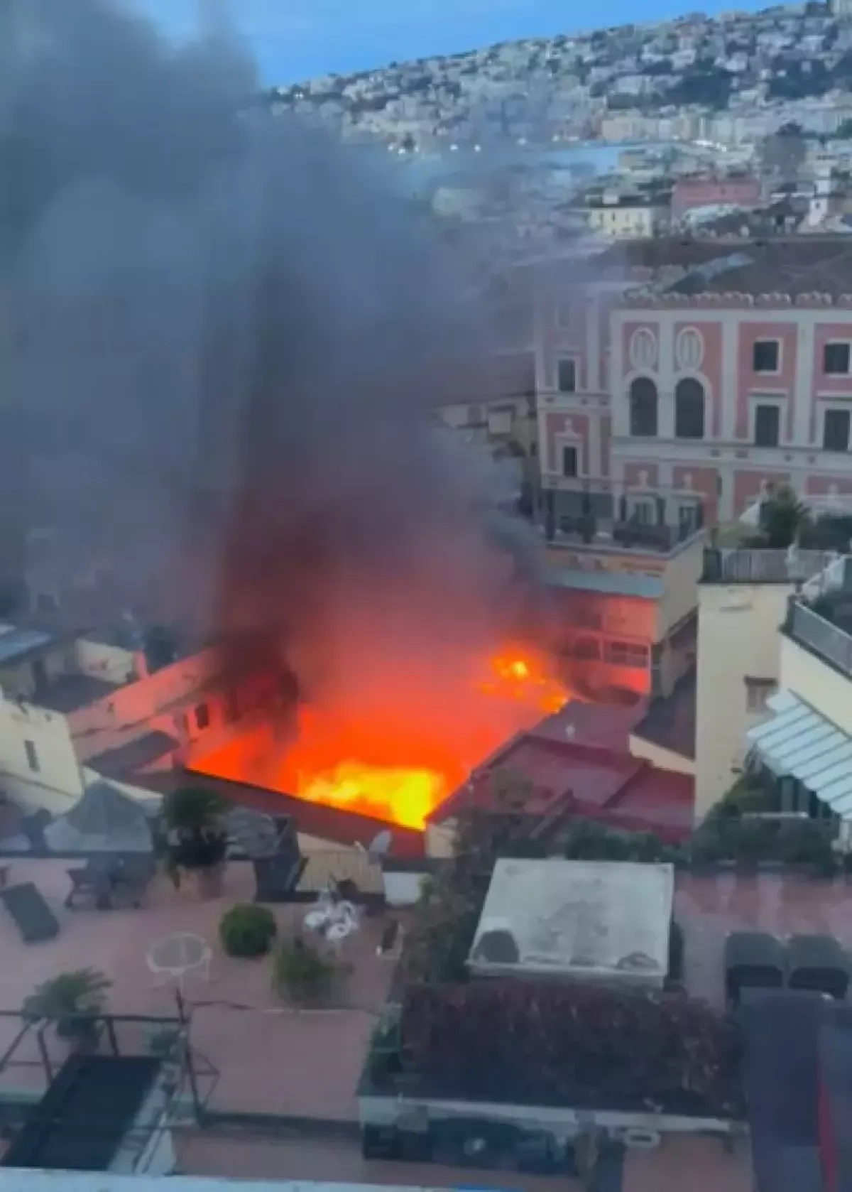 Historic Sannazaro theatre in Naples destroyed by fire Photo