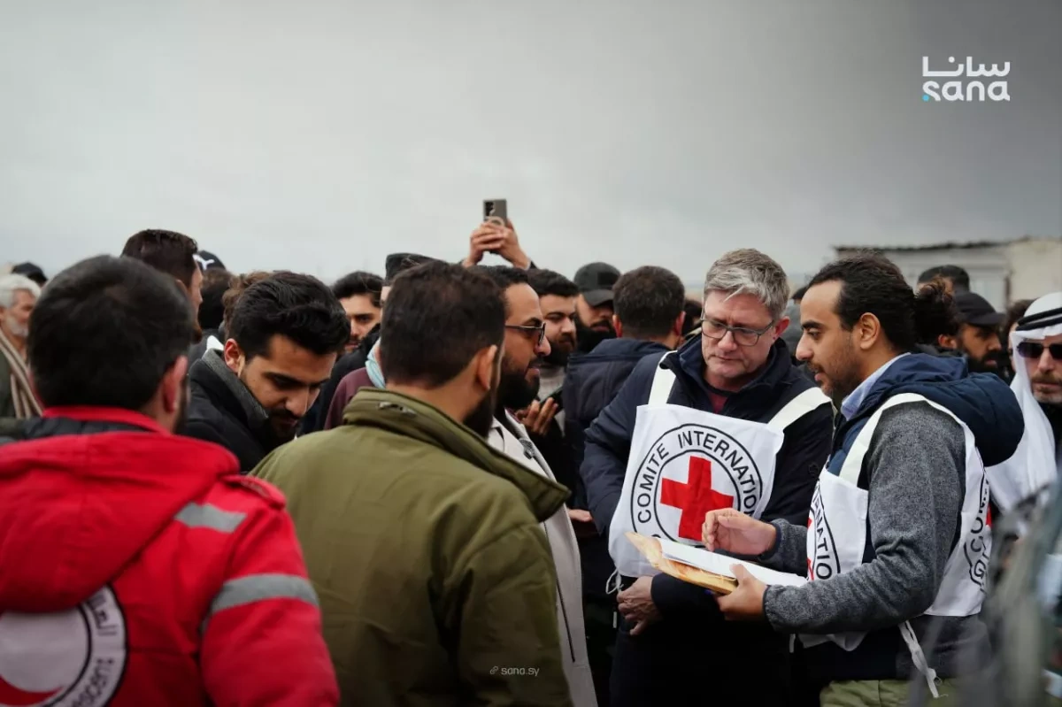 Syria launches detainee exchange in Sweida under Red Cross oversight PHOTO