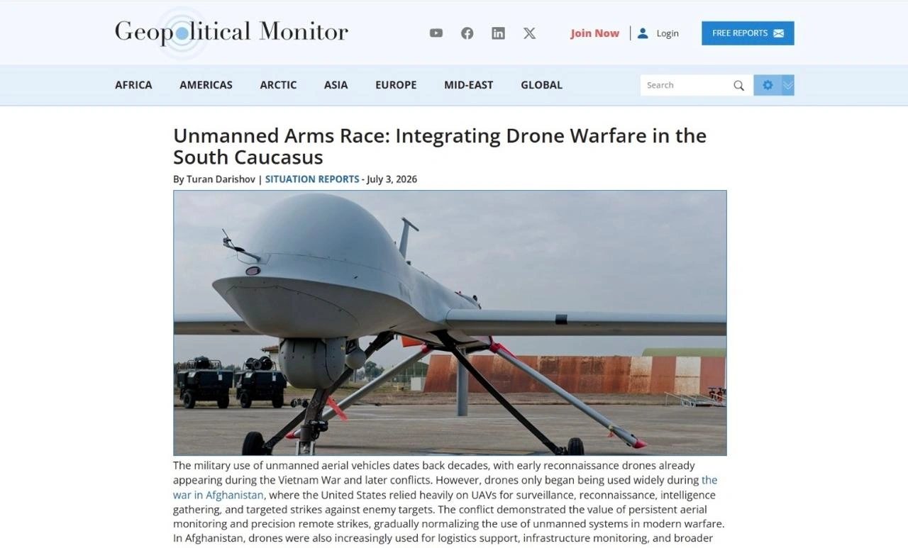Azerbaijan maintains lead in S. Caucasus in dev't of UAV systems - Geopolitical Monitor