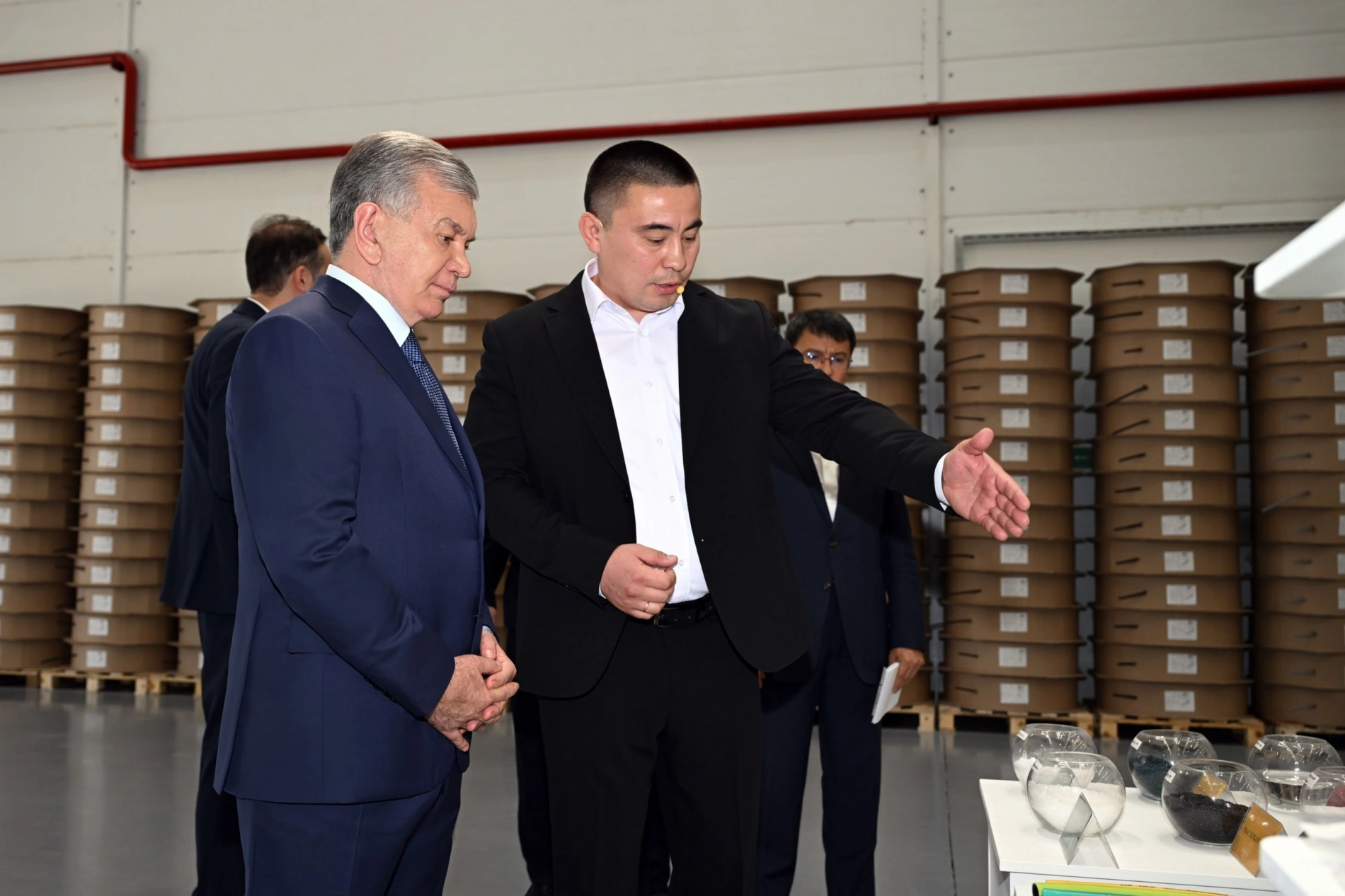 President Shavkat Mirziyoyev visits NovoPlast TPE as Uzbekistan expands polymer production and exports