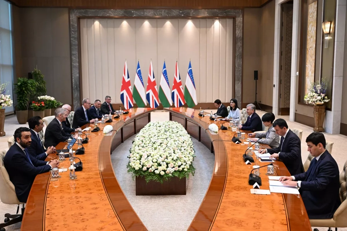 Uzbekistan’s president eyes expanding economic ties with China, UK PHOTO