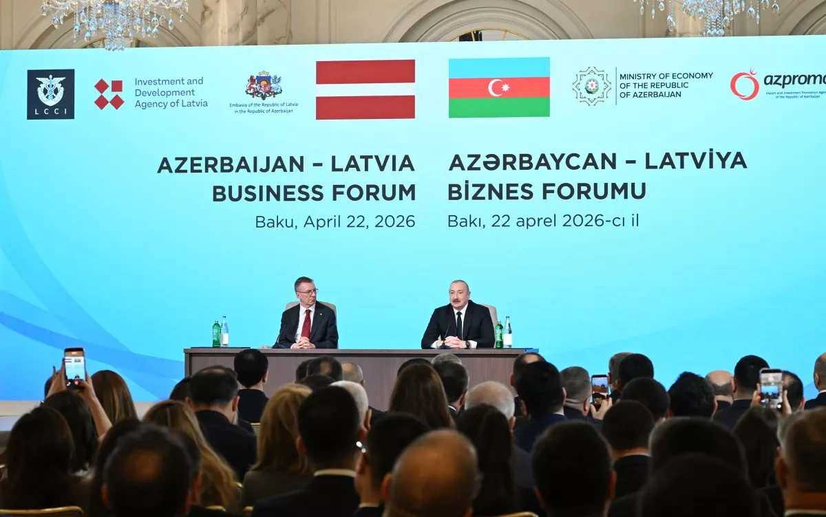 Baku hosts Azerbaijan-Latvia business forum
 Photo