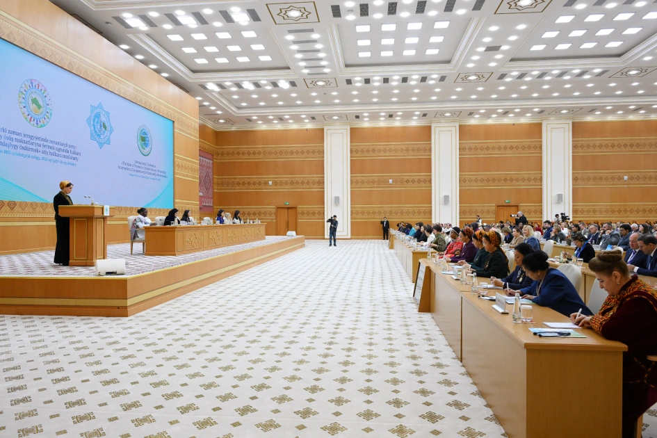 Heydar Aliyev Foundation VP Leyla Aliyeva participates in international conference in Turkmenistan (PHOTO)