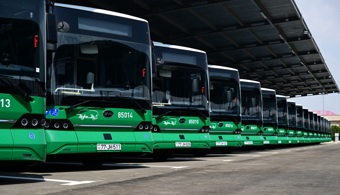 President Ilham Aliyev, First Lady Mehriban Aliyeva view new electric buses and inspect reconstruction progress of railway infrastructure in Nakhchivan (PHOTO)