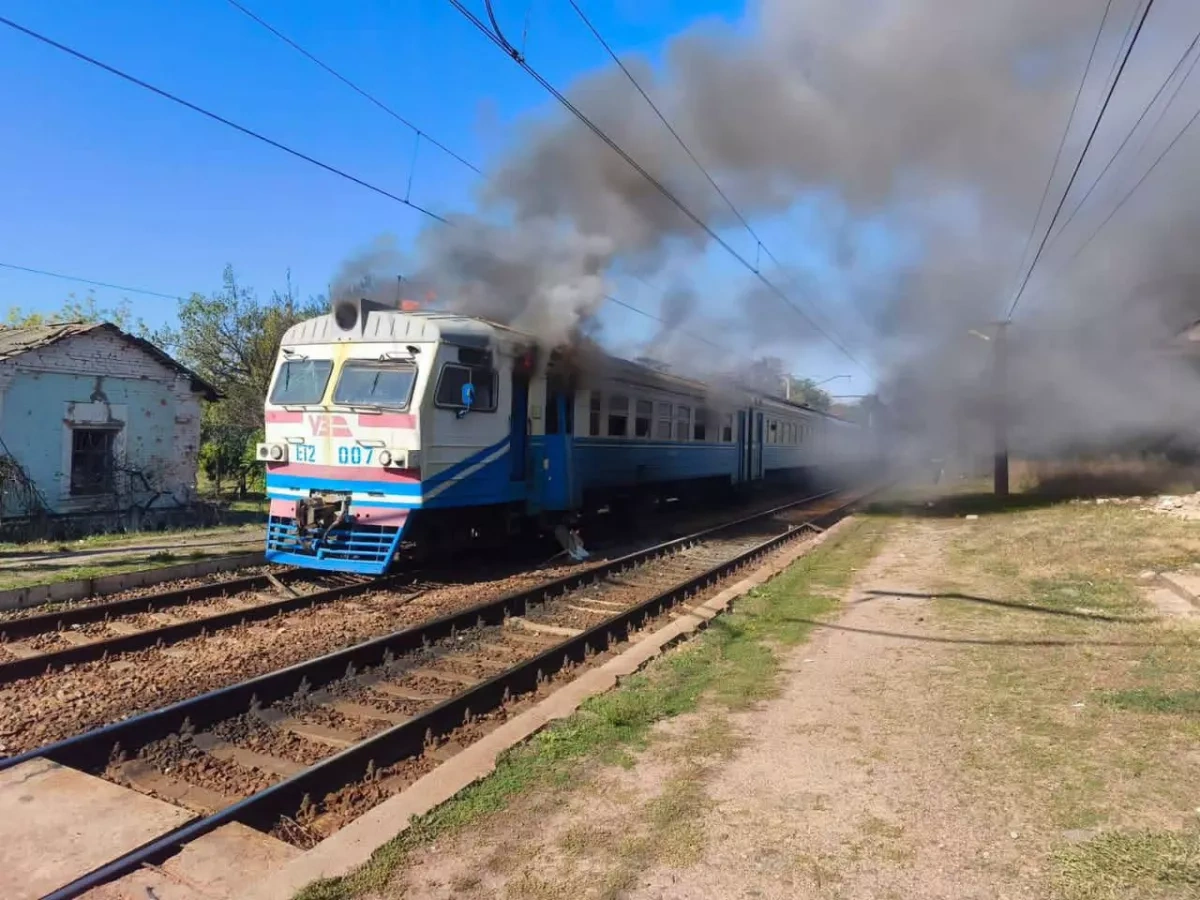 Russian attack injures passengers on commuter train in Kharkiv region