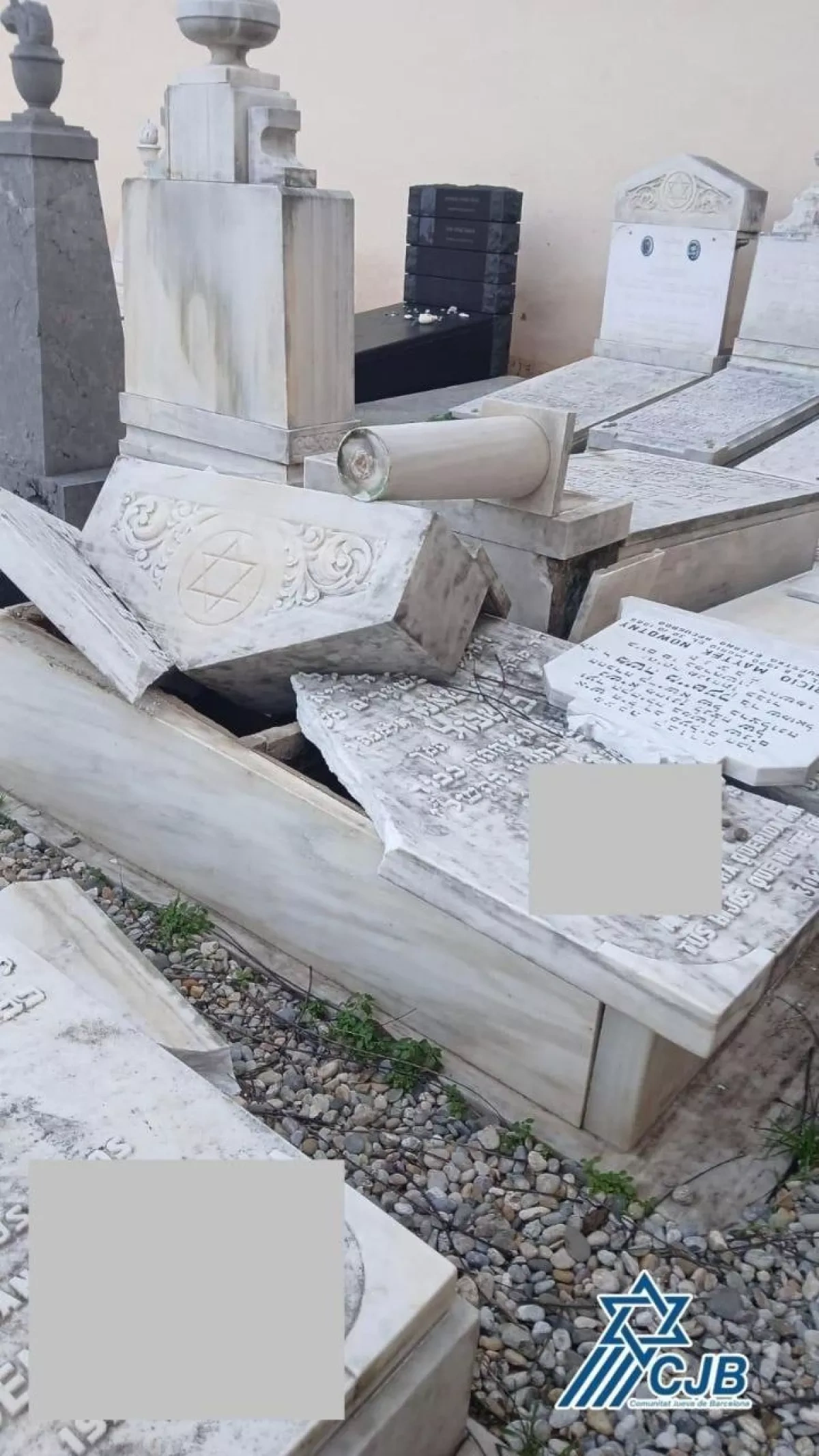 Israel condemns Spain after attackers vandalise Barcelona Jewish cemetery PHOTO