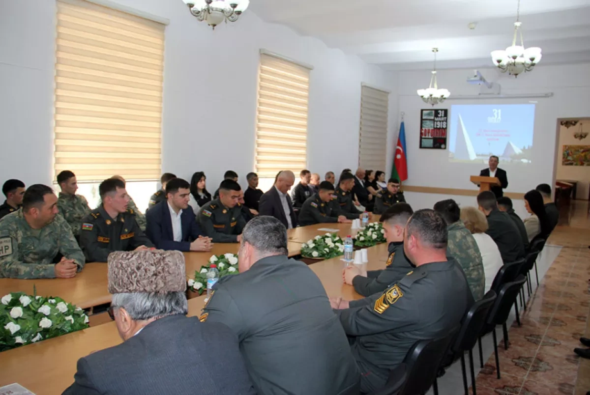 Army holds commemorative events to mark day of Genocide of Azerbaijanis Photo