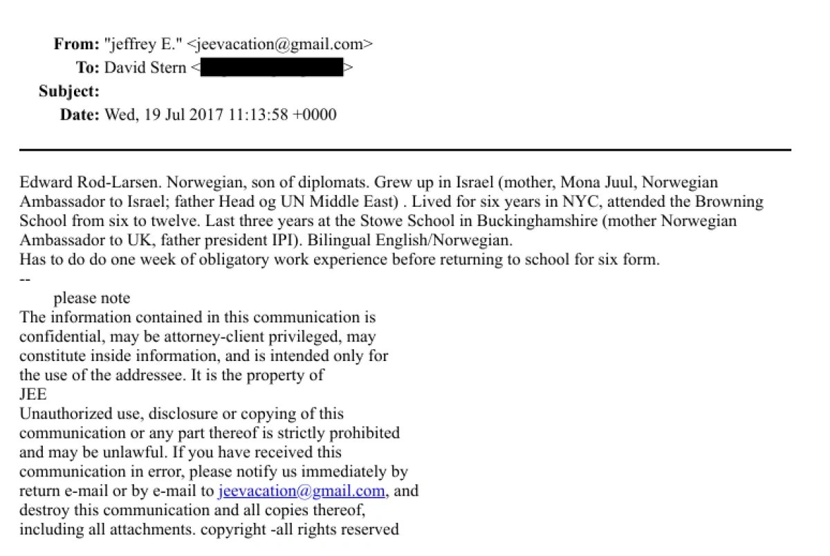 Epstein files: double standards of those who taught morality Subject: Mona Juul