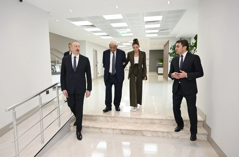 President Ilham Aliyev, First Lady Mehriban Aliyeva attend opening of International Training Center at National Aviation Academy (PHOTO)