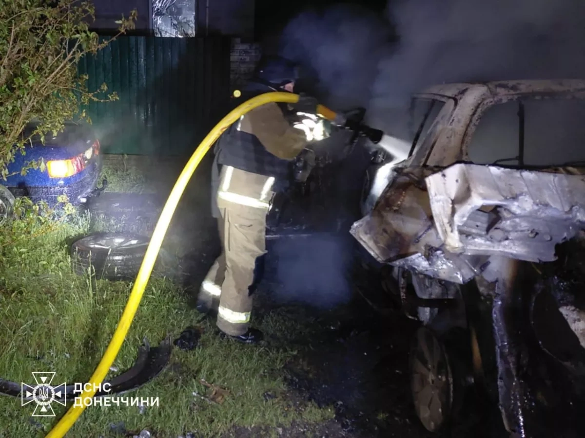 Russian strikes trigger fires in Ukraine’s Donetsk region PHOTO