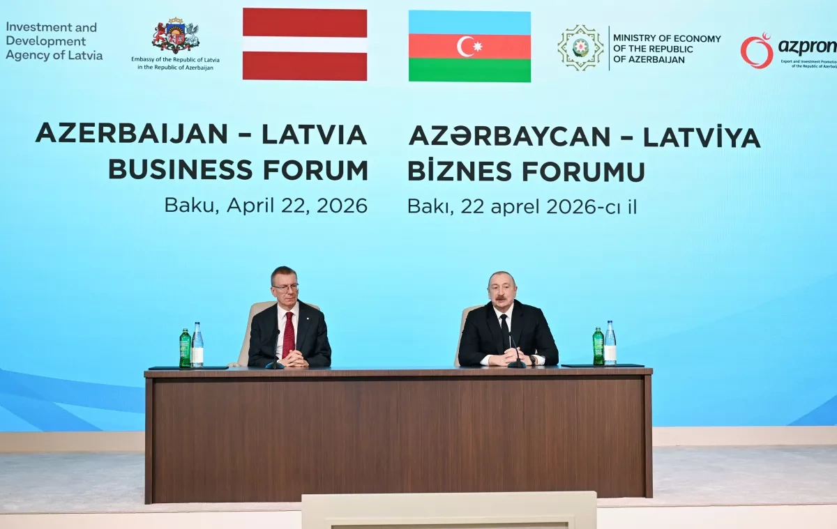 Baku hosts Azerbaijan-Latvia business forum
 Photo