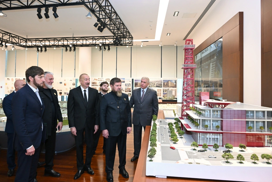 President Ilham Aliyev and Head of Chechen Republic of Russia visit Baku White City (PHOTO)