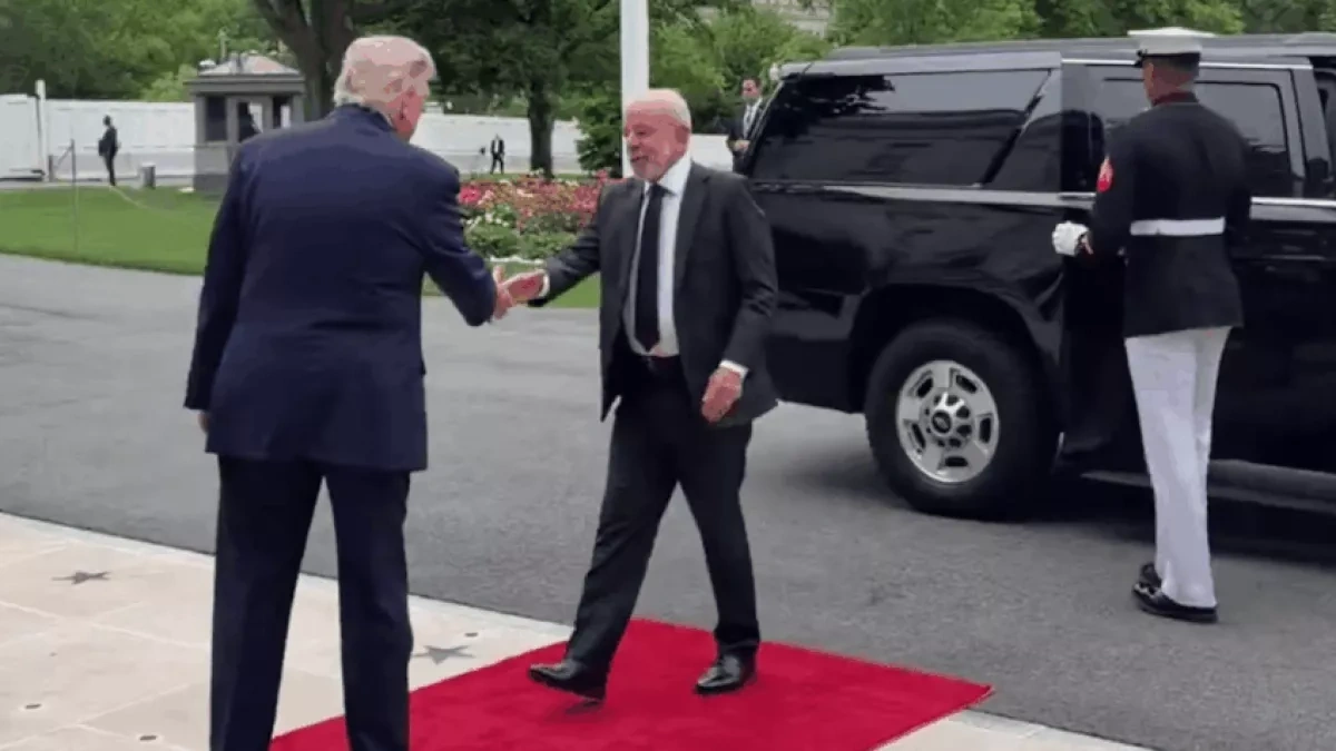Brazil’s president Lula meets Trump in Washington