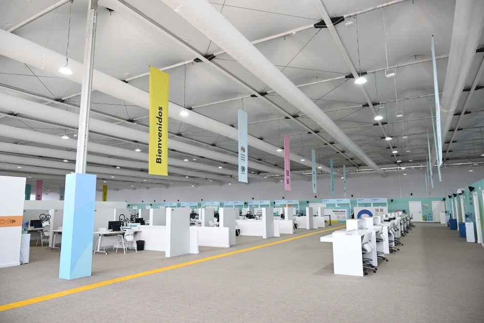 President Ilham Aliyev reviews work carried out in connection with WUF13 at Baku Olympic Stadium (PHOTO)