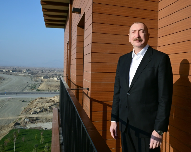 President Ilham Aliyev attends opening of Hilton Garden Inn hotel in Aghdam (PHOTO)