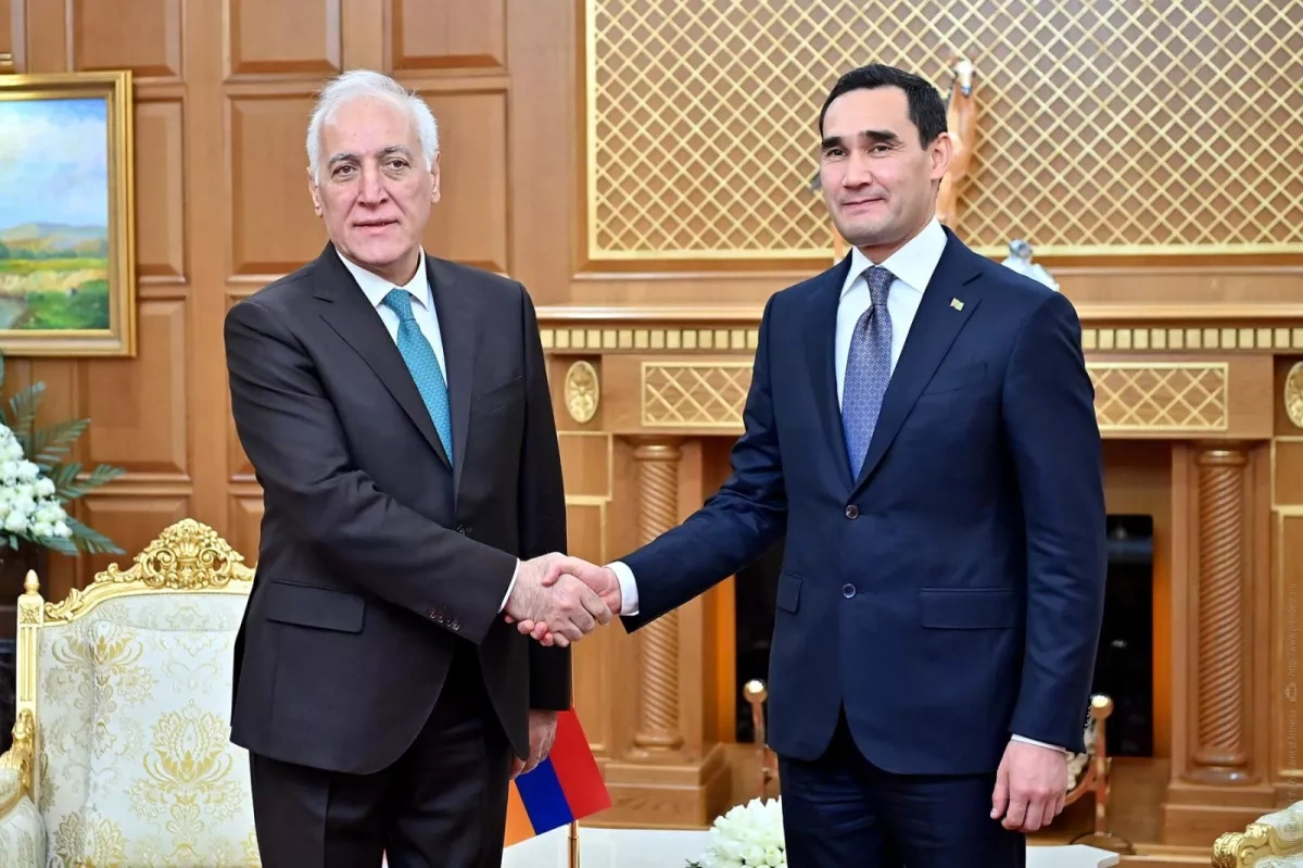 Turkmen, Armenian presidents discuss cooperation opportunities