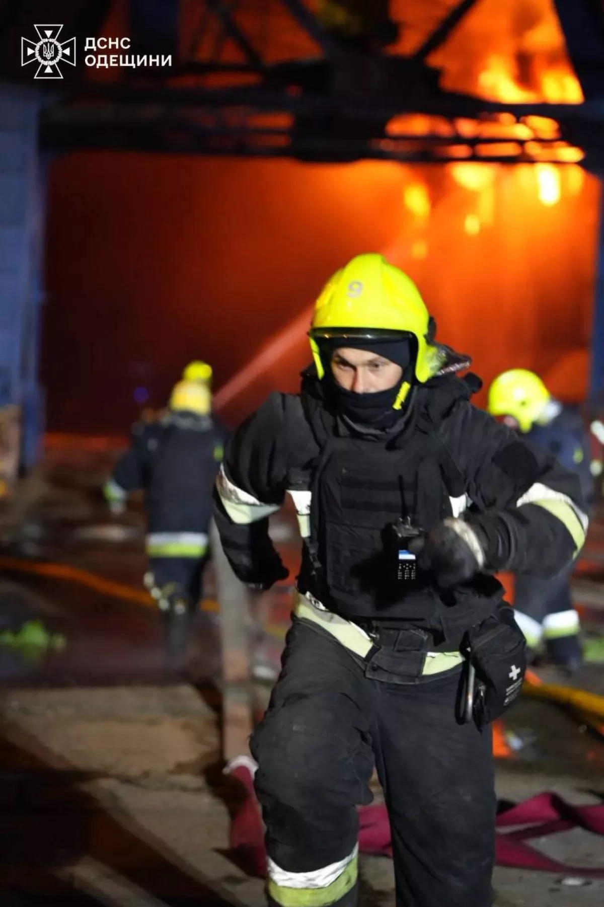 Russian missile strike on Odesa damages civilian vessel and emergency equipment photo / video