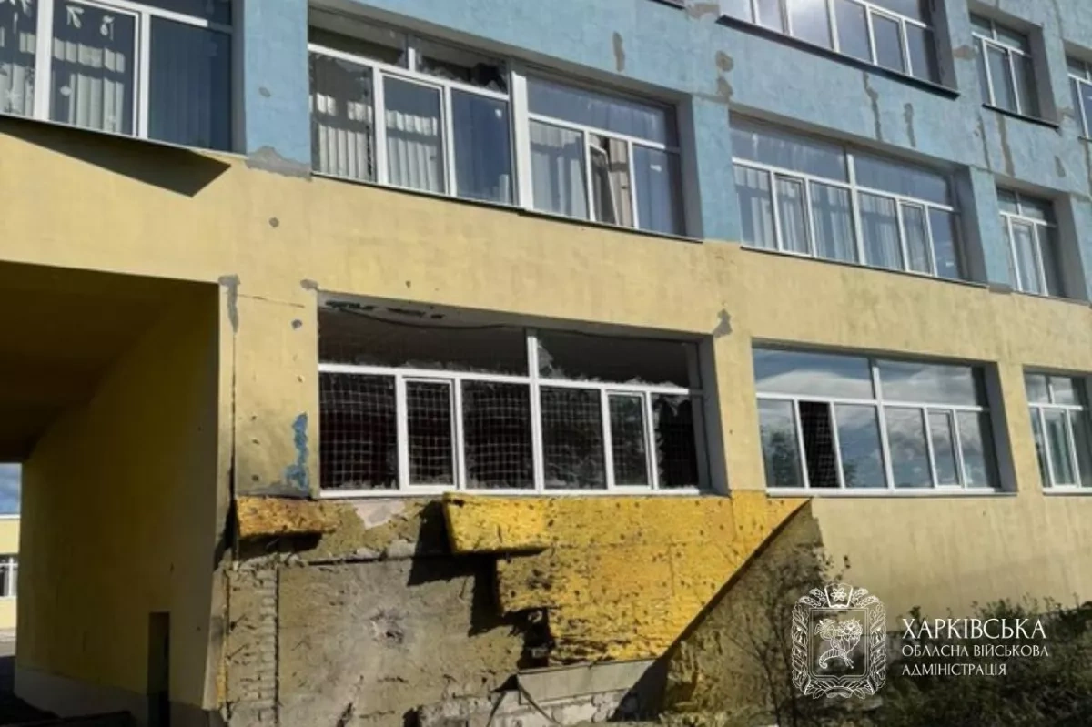 School in Ukraine’s Kharkiv region damaged in Russian strike, official says PHOTO