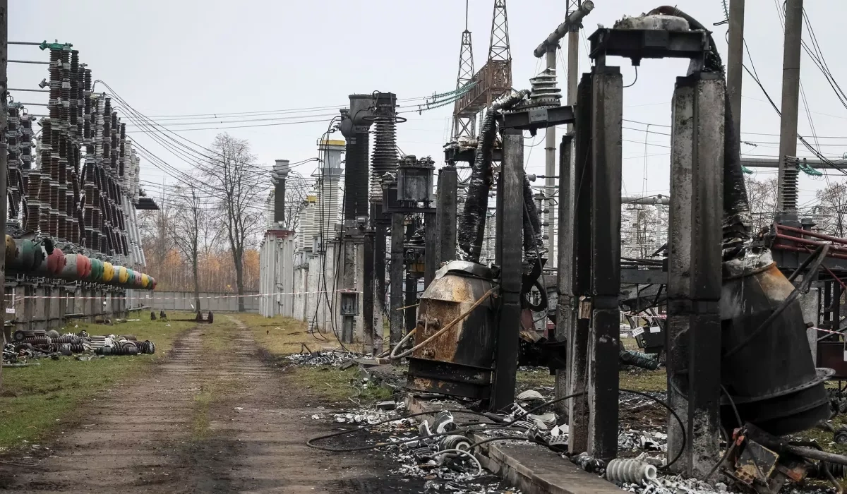 Widespread blackouts hit Ukraine after massive Russian drone, missile strikes PHOTO