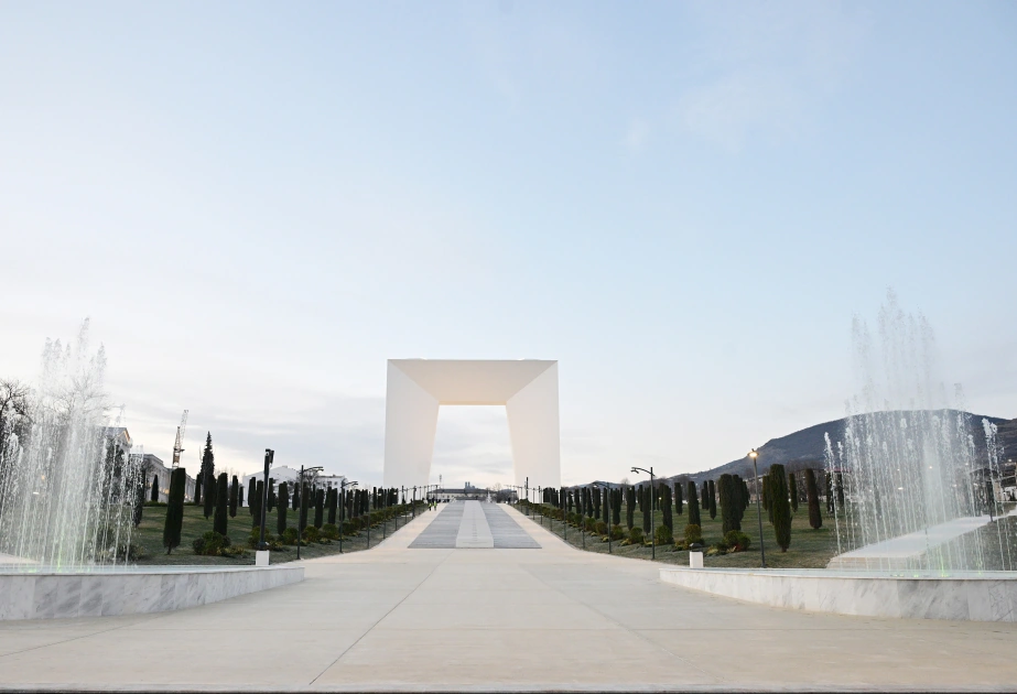 President Ilham Aliyev, First Lady Mehriban Aliyeva attend inauguration of Victory Park in Khankendi