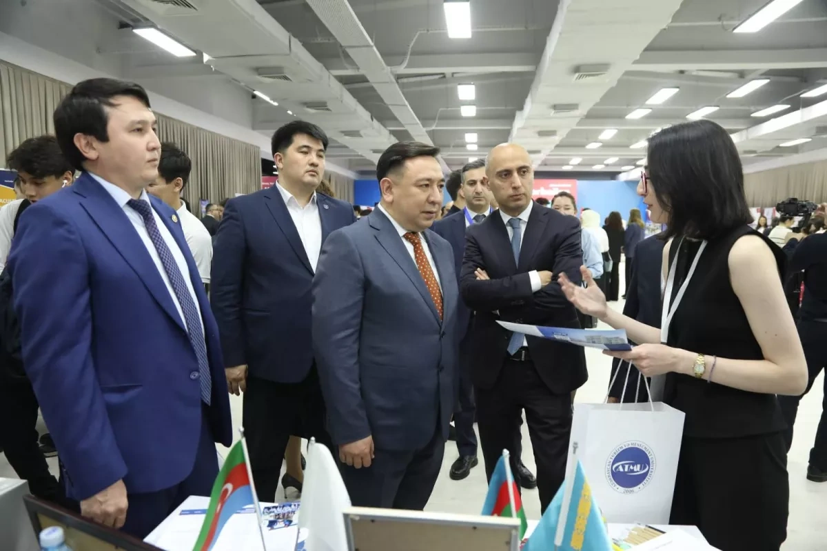 Education minister visits Study in Azerbaijan fair in Kazakhstan PHOTO
