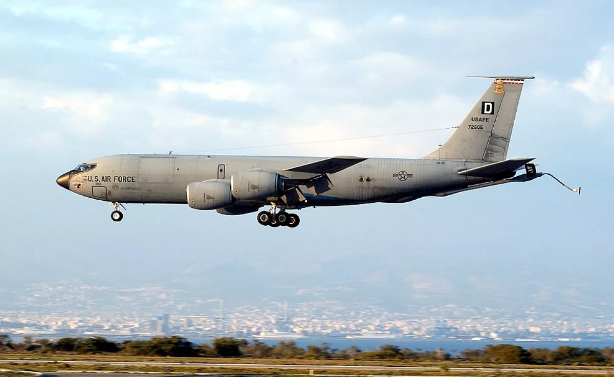 US Air Force repaired shrapnel-damaged KC-135 after Iranian attack PHOTO