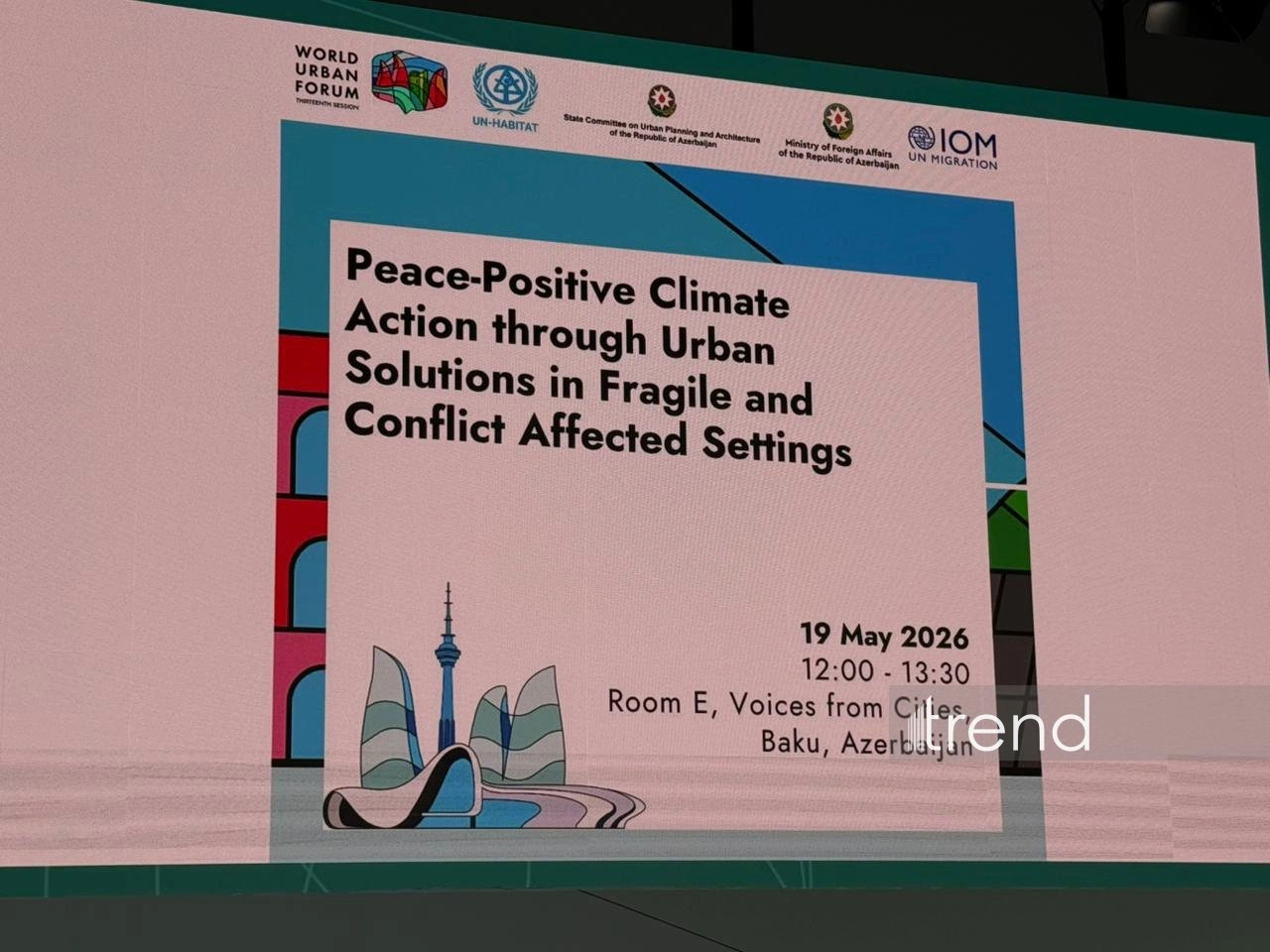 WUF13 in Baku hosts event on peaceful climate action
