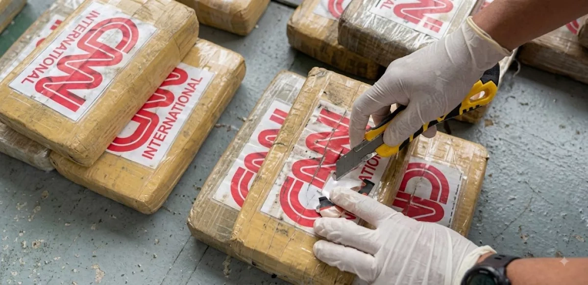 CNN logo appears on 1.6 tons of cocaine seized in Ecuador VIDEO / PHOTO