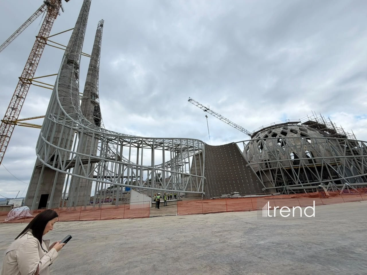 Diplomatic delegates visit construction site of new Shusha mosque (PHOTO)