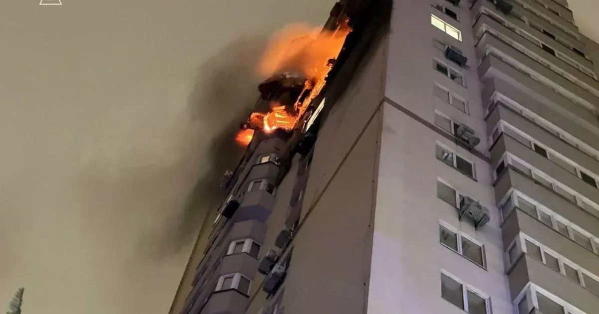 Morning drone attack on Ukrainian capital damages residential building