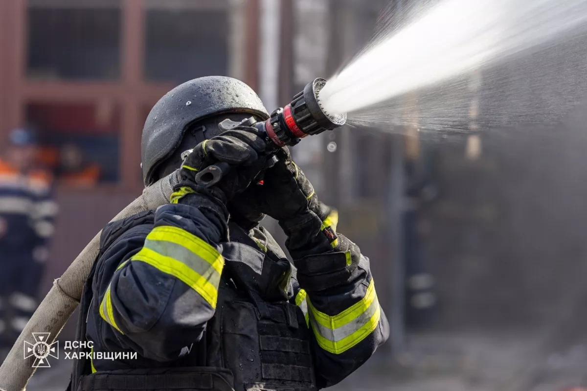 Russian drone strikes firefighters battling blaze at Zaporizhzhia petrol station PHOTO
