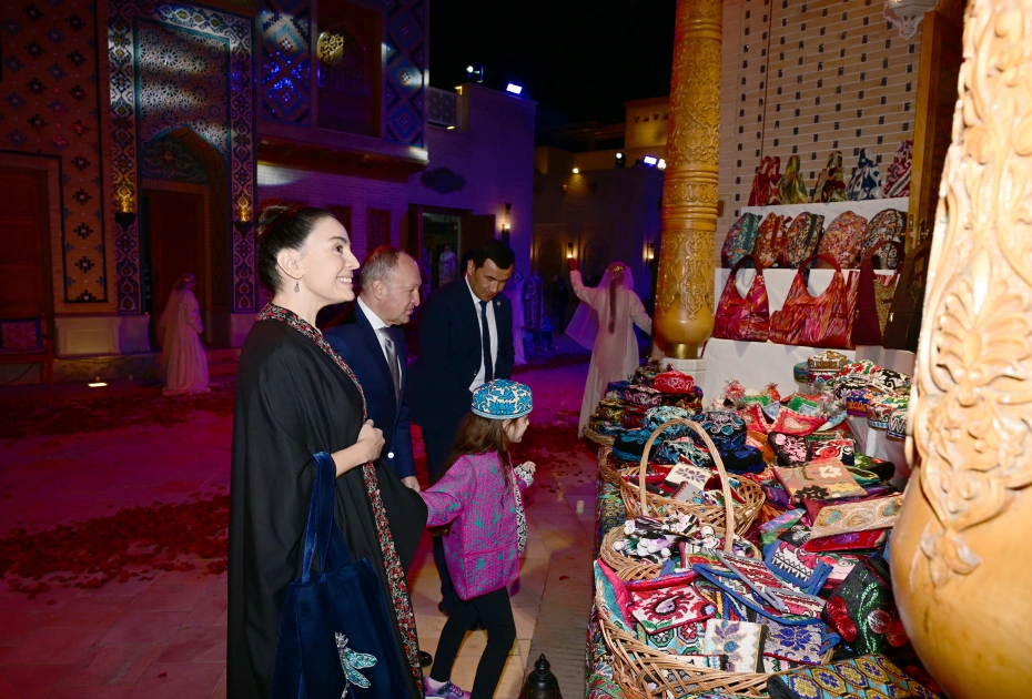 Heydar Aliyev Foundation VP Leyla Aliyeva tours Eternal City complex in Samarkand (PHOTO)