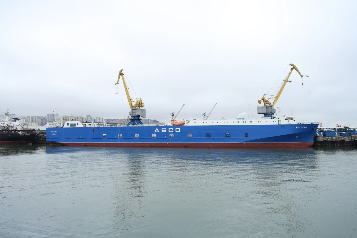 Azerbaijan's repaired Balakan ferry sets sail on its maiden voyage