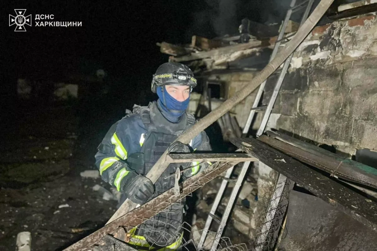 Drone hits home in Ukraine's Kharkiv region, one injured photo