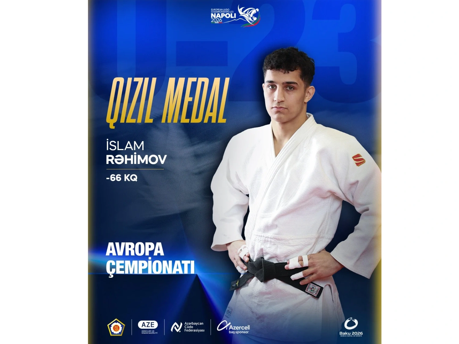 Azerbaijani judoka crowned European champion