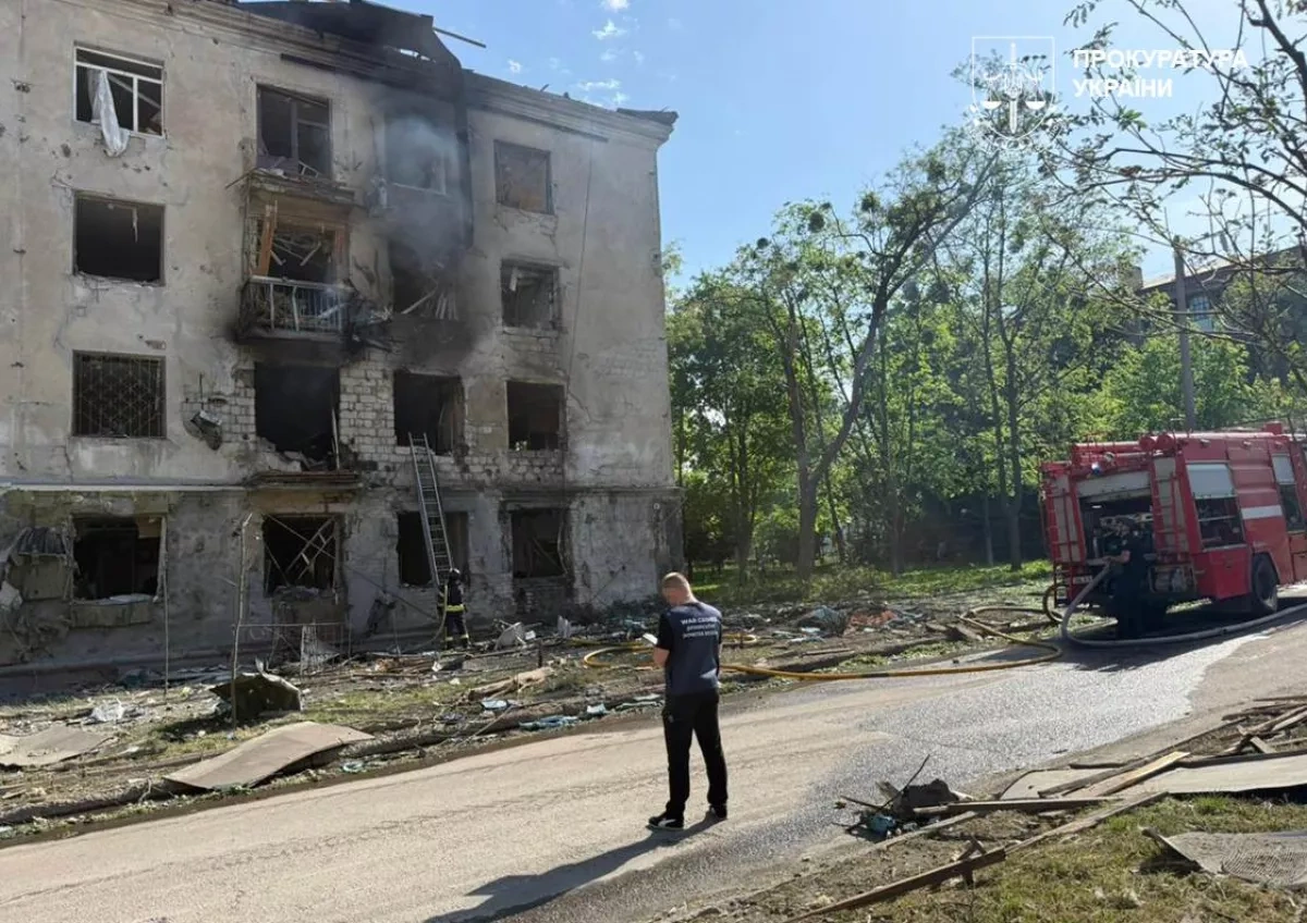 Russian air bomb hits Ukraine’s Kramatorsk, six civilians wounded PHOTO