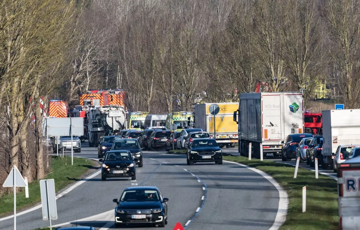Train collision in Denmark leaves several injured Photo