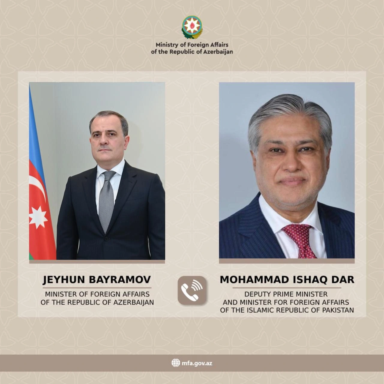 Azerbaijani and Pakistani FMs discuss rising military tension in Middle East