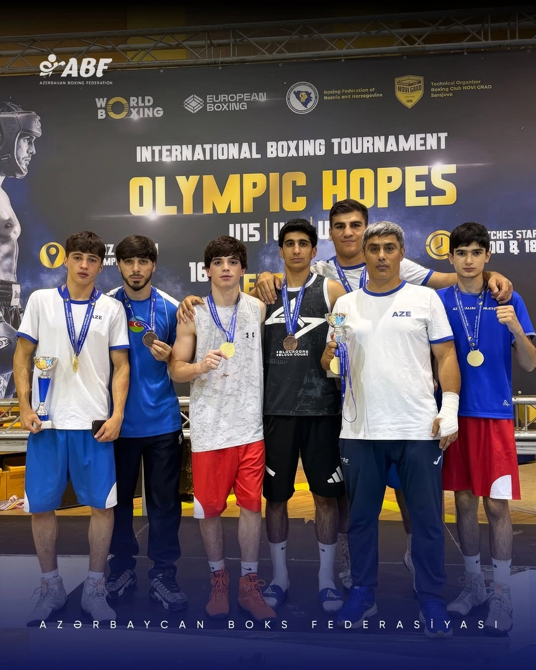 Azerbaijani boxers win 12 medals at the Olympic Hopes tournament (PHOTO)