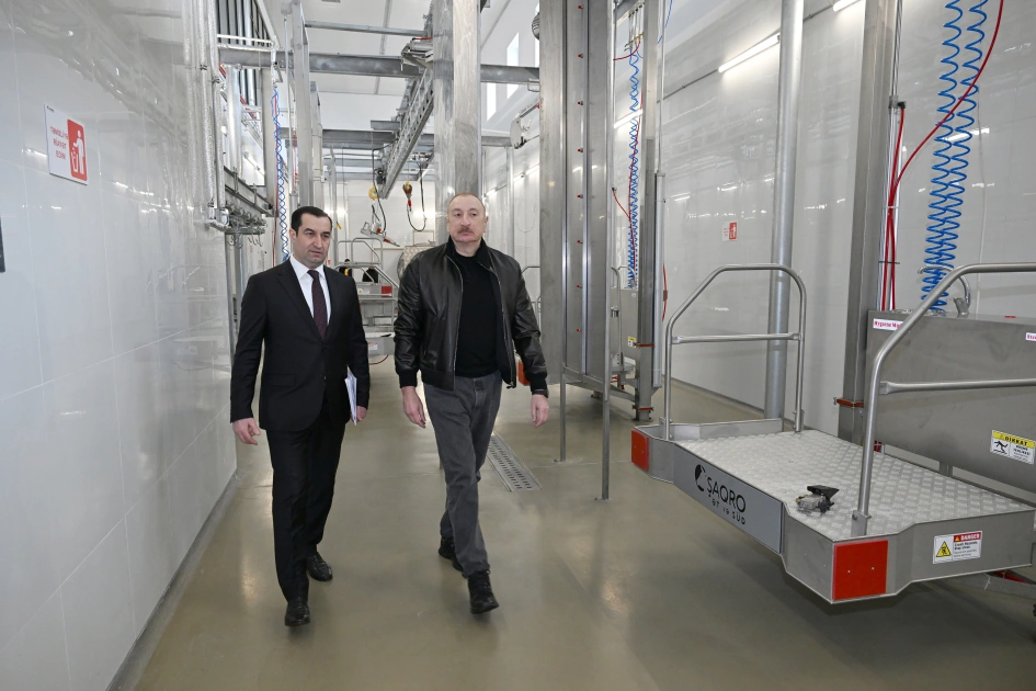 President Ilham Aliyev attends opening of Shirvan Agro livestock complex in Shamakhi (PHOTO)