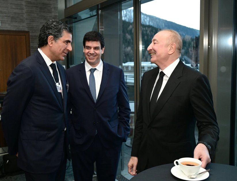 President Ilham Aliyev attends “Azerbaijan Executive Breakfast” event in Davos (PHOTO)