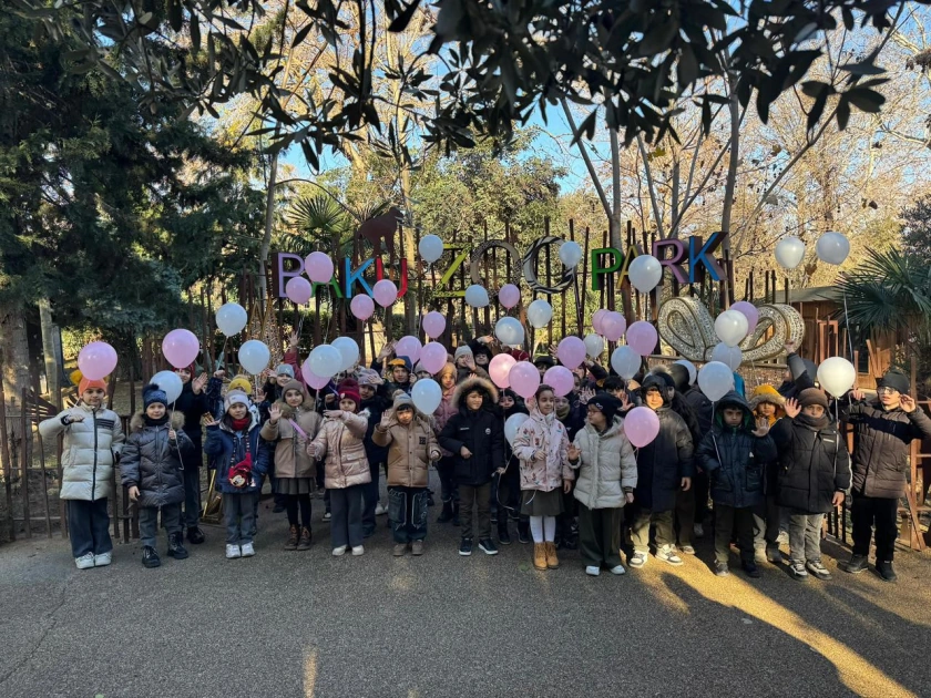 Holiday event for children organized at Baku Zoological Park on Leyla Aliyeva's initiative (PHOTO)