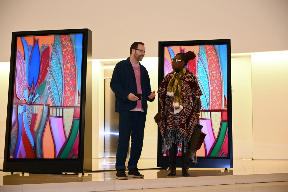 Heydar Aliyev Foundation VP Leyla Aliyeva and Alena Aliyeva attend official opening of Art Weekend (PHOTO)