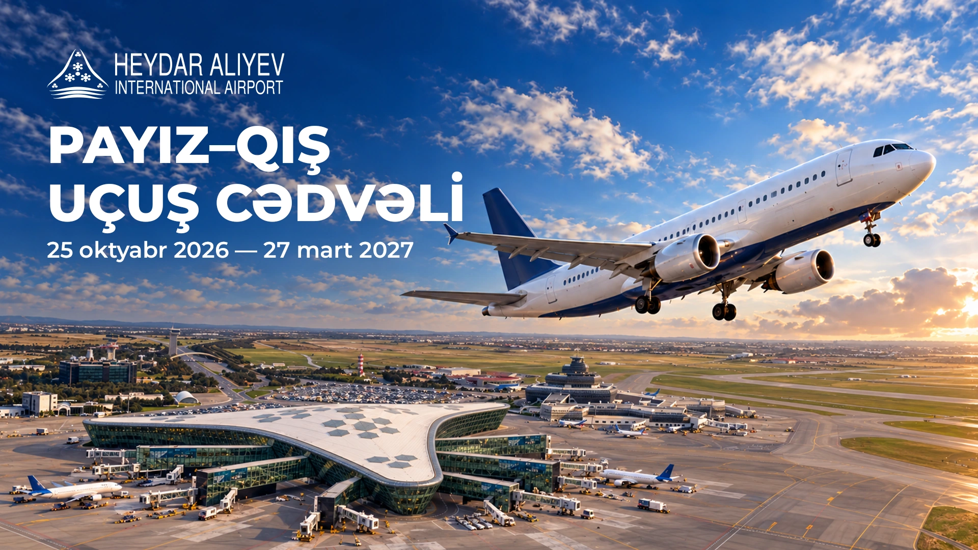 Heydar Aliyev International Airport to switch to autumn-winter flight schedule on 25 October