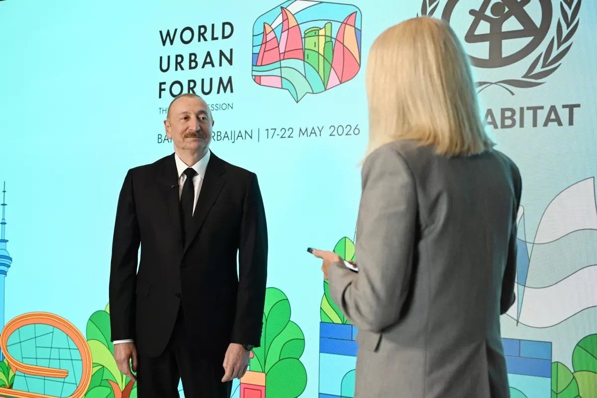 Azerbaijan develops unique blueprint for building cities from scratch, says President Aliyev Interview with Euronews / PHOTO