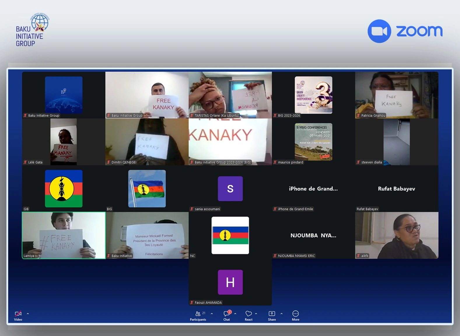 Baku Initiative Group holds meetup in support of Kanak people (PHOTO)