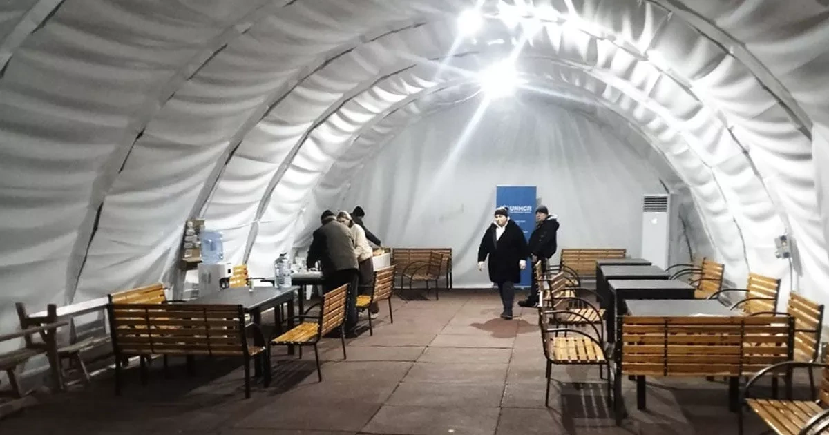 Moldova opens camp for Ukrainians stranded by drone strike