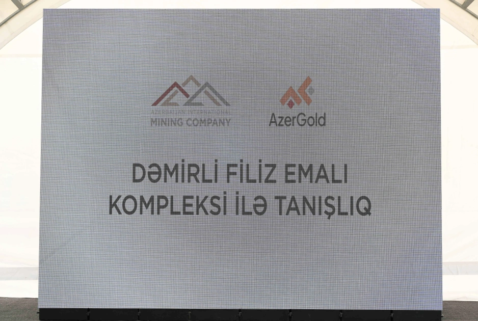 Participants of Coordination Headquarters meeting inspect ongoing work at “Demirli” Ore Processing Complex (PHOTO)
