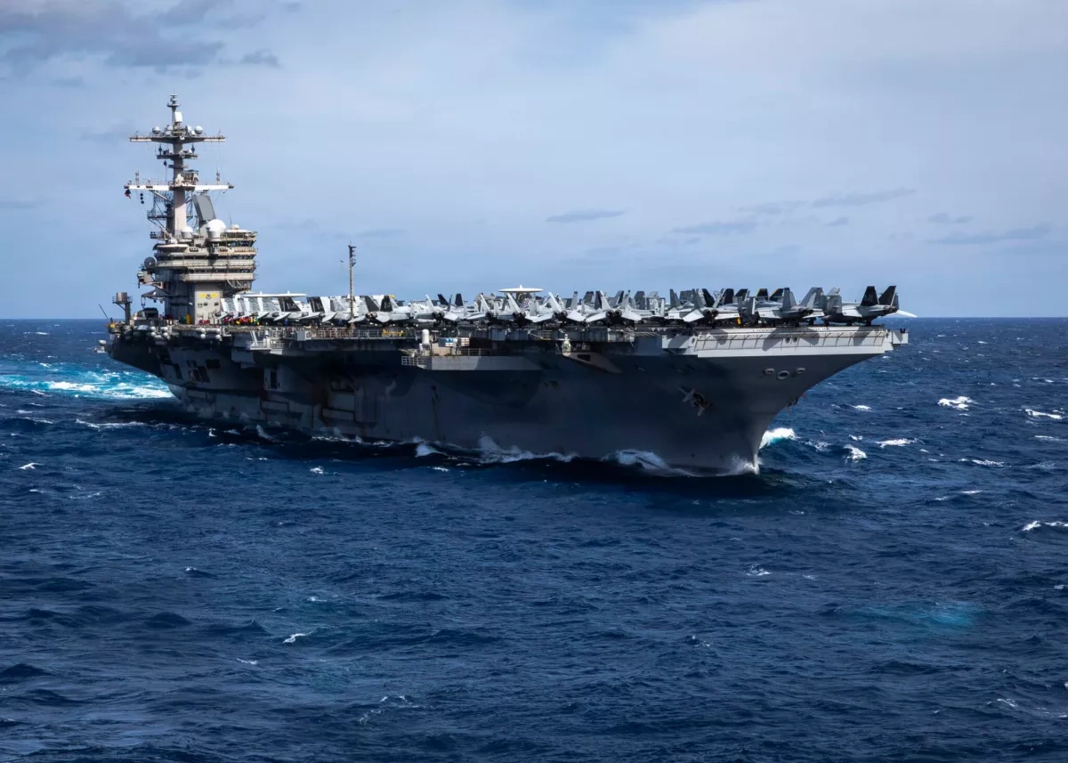 Media: US aircraft carrier rerouted around Africa amid blockade